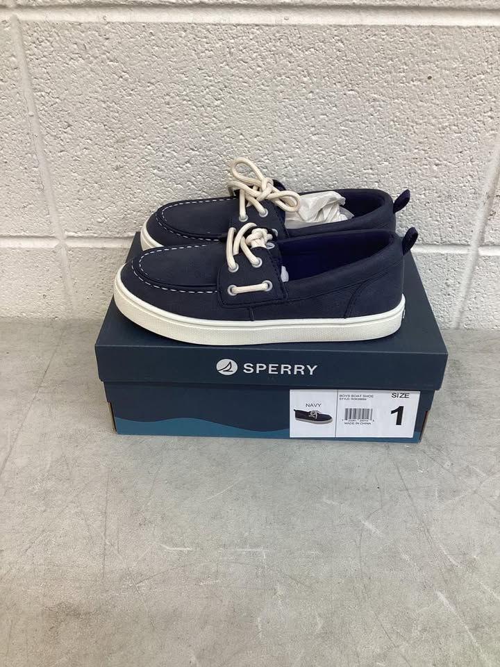 Sperry Boys Boat Shoe, Size 1