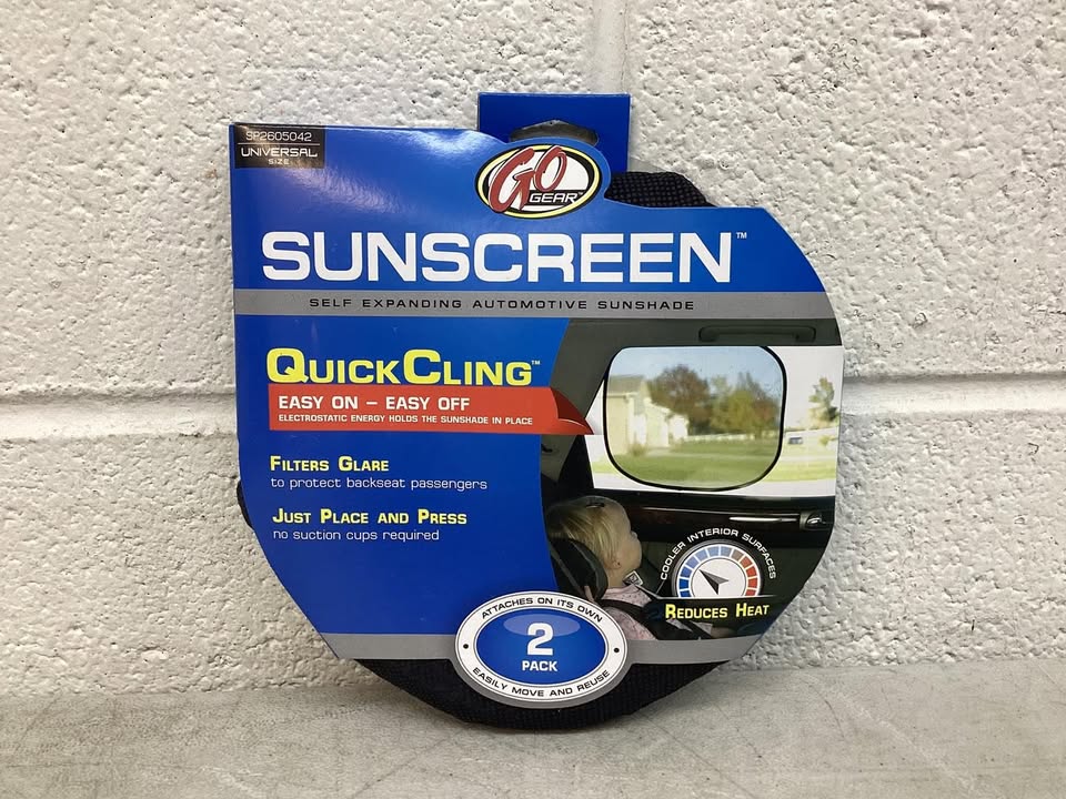 Go Gear QuickCling Pop Up Sunscreen Shades - 2 Pack