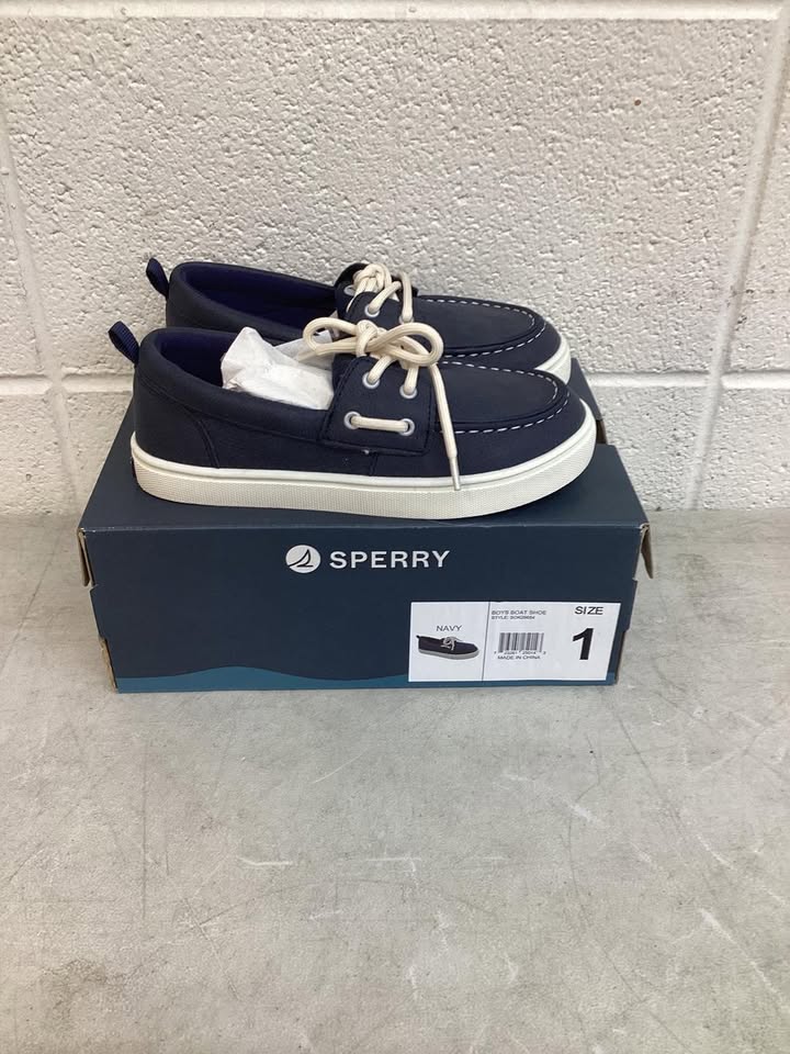 Sperry Boys Boat Shoe, Size 1