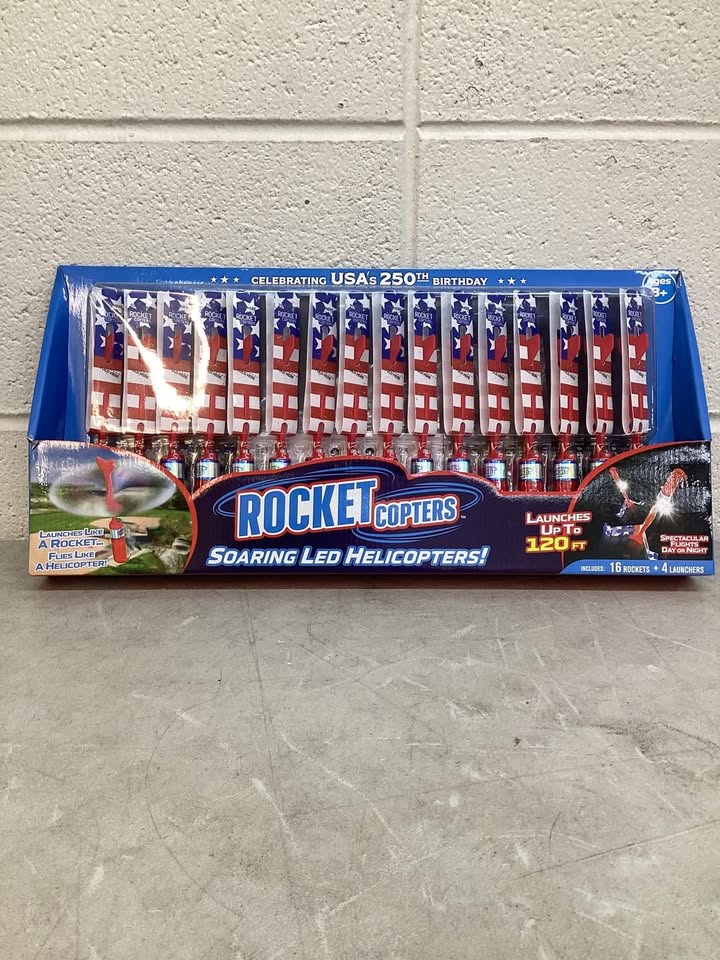 Rocket Copter 250th Anniversary Limited Edition, 16 Copters with 4 Launchers