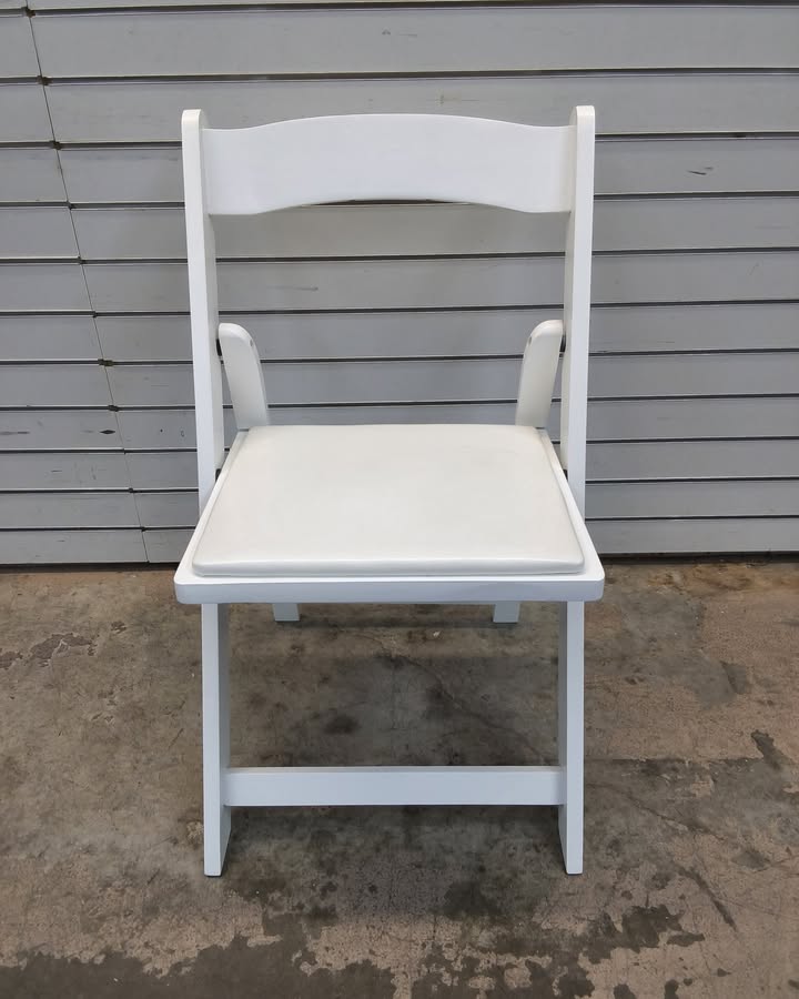 Costway 4 Pack Resin Folding Chairs with Padded Seat All-Weather Resin Frame
