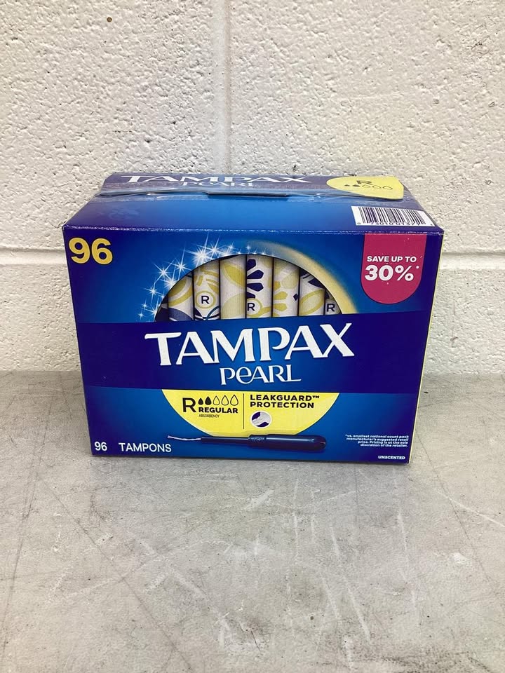 Tampax Pearl Regular Tampons, 96 ct.