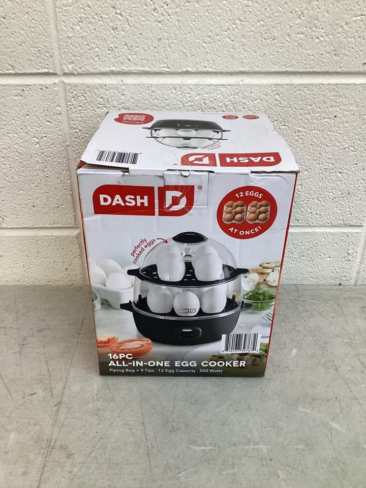 Dash 16-piece All-in-One Egg Cooker with Piping Bag and 9 Tips