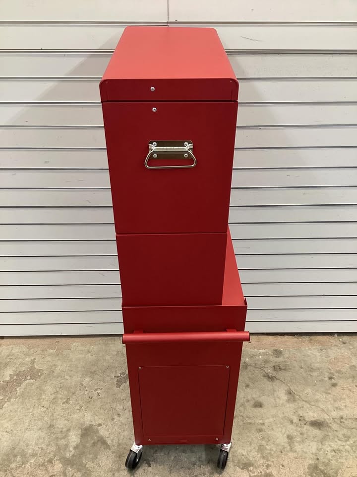 Costway 6-Drawer Rolling Tool Chest Storage Cabinet w/Riser Red