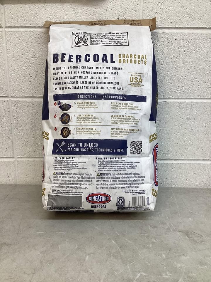 Kingsford Miller Lite Beercoal Charcoal Briquettes Made with Real Beer, 16lbs.