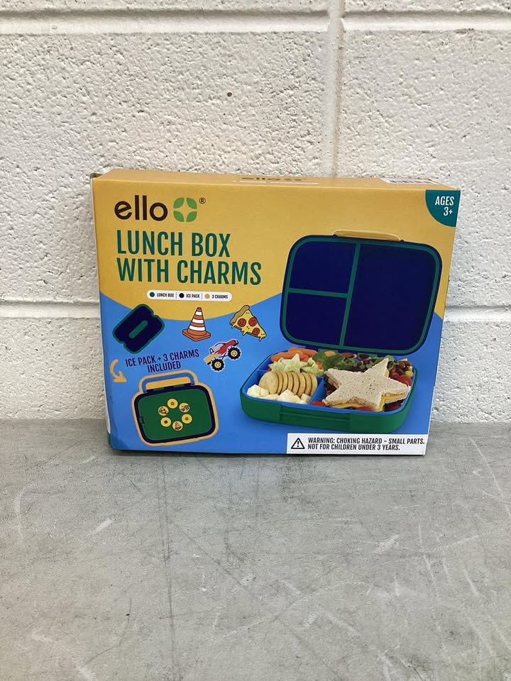 Ello Benni Kids Bento Lunch Box with Carry Handle & Ice Pack