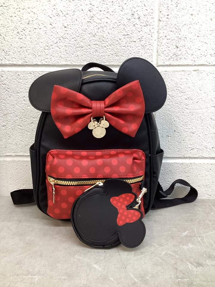 Minnie Mouse Mini Backpack with Coin Pouch Charm