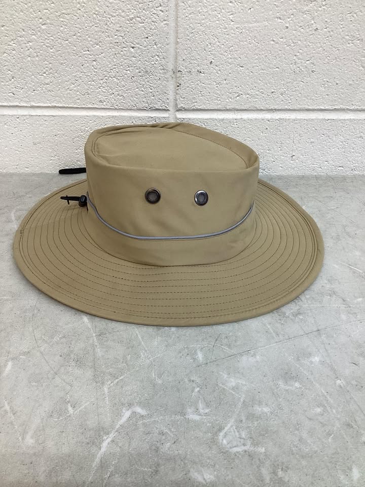 Free Authority Outdoors UV Protection Moisture Wicking Wide Brim Hat (Tan, OSFM)