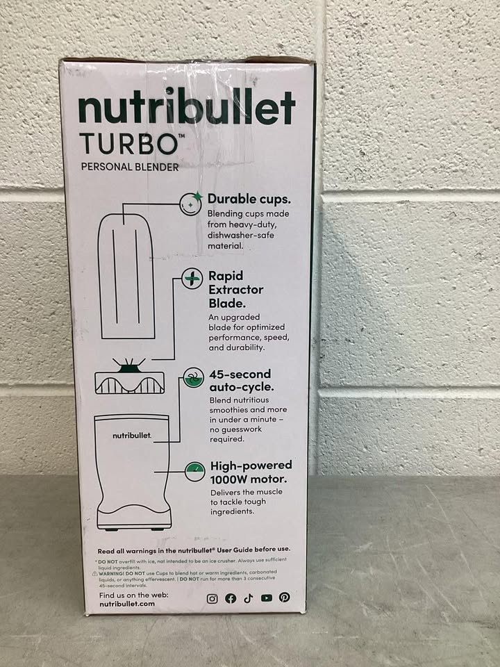nutribullet Turbo NB70400, 1000W