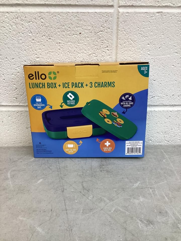 Ello Benni Kids Bento Lunch Box with Carry Handle & Ice Pack