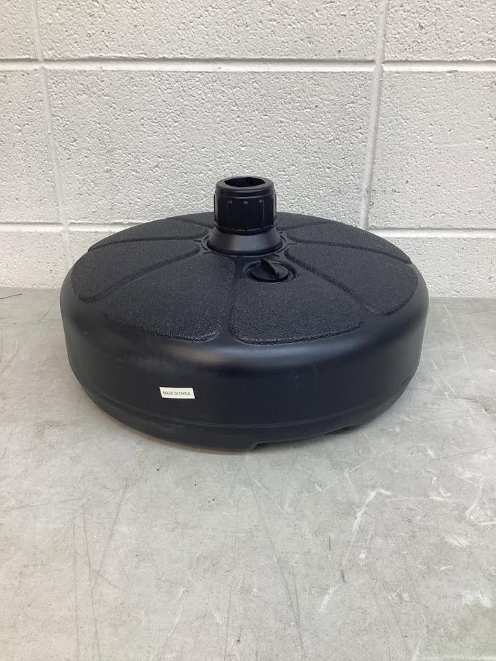 27 lbs Fillable Round Umbrella Base Stand for Yard Garden Poolside