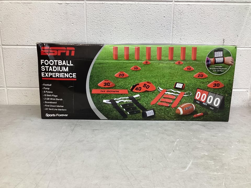 ESPN Football Stadium Experience, Complete “Game Ready” Flag Football Set