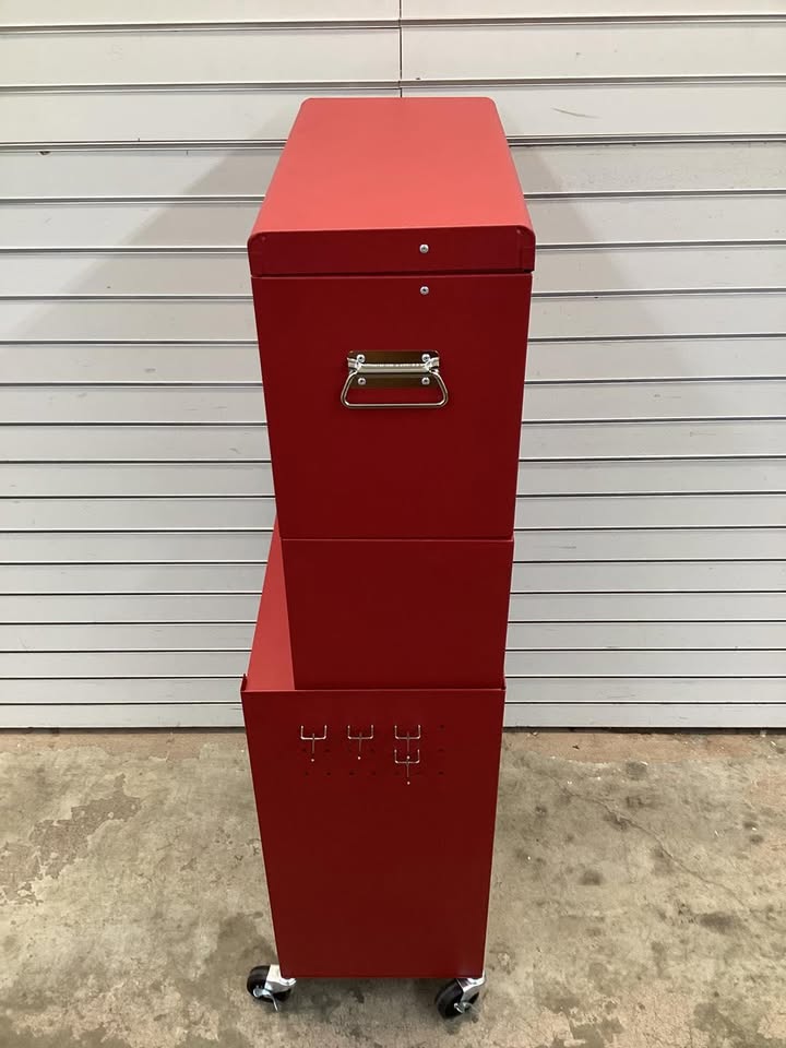 Costway 6-Drawer Rolling Tool Chest Storage Cabinet w/Riser Red