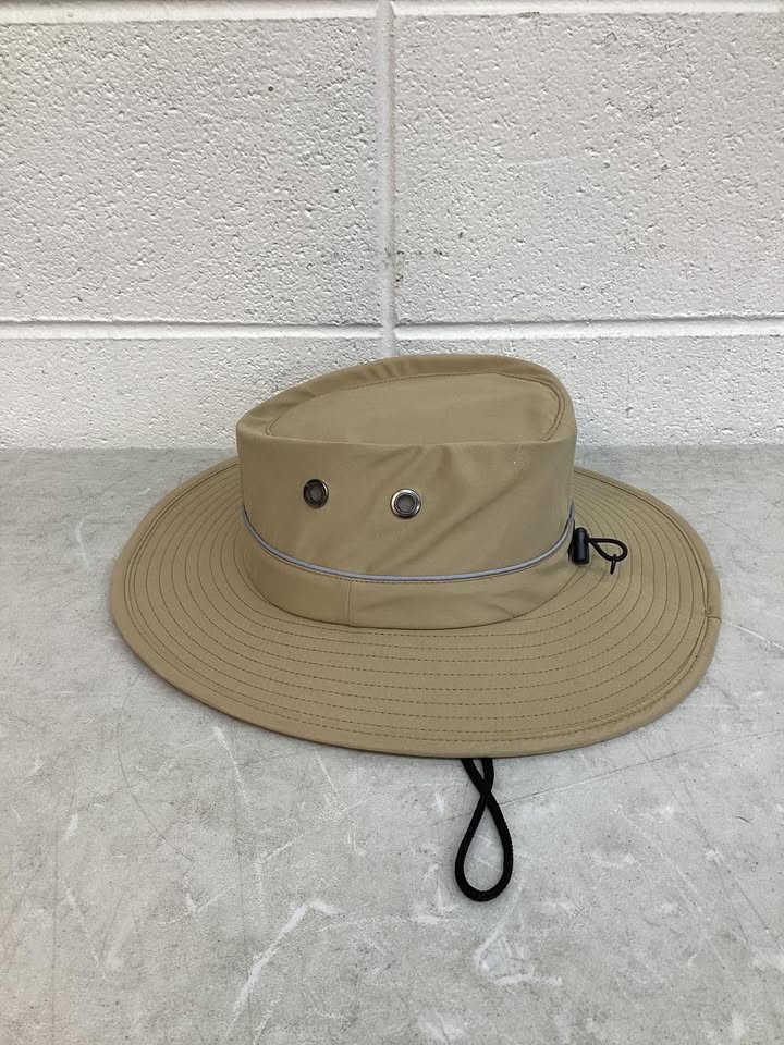 Free Authority Outdoors UV Protection Moisture Wicking Wide Brim Hat (Tan, OSFM)