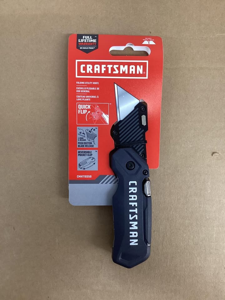 CRAFTSMAN Gray 3/4-in 1 -Blade Folding Utility Knife