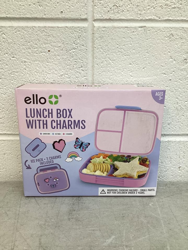 Ello Benni Kids Bento Lunch Box with Carry Handle & Ice Pack