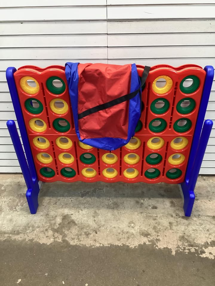 Costway Jumbo 4-to-Score Game Set for Kids and Adults 3.5FT Tall by 4FT Wide Oversized Family Fun Game