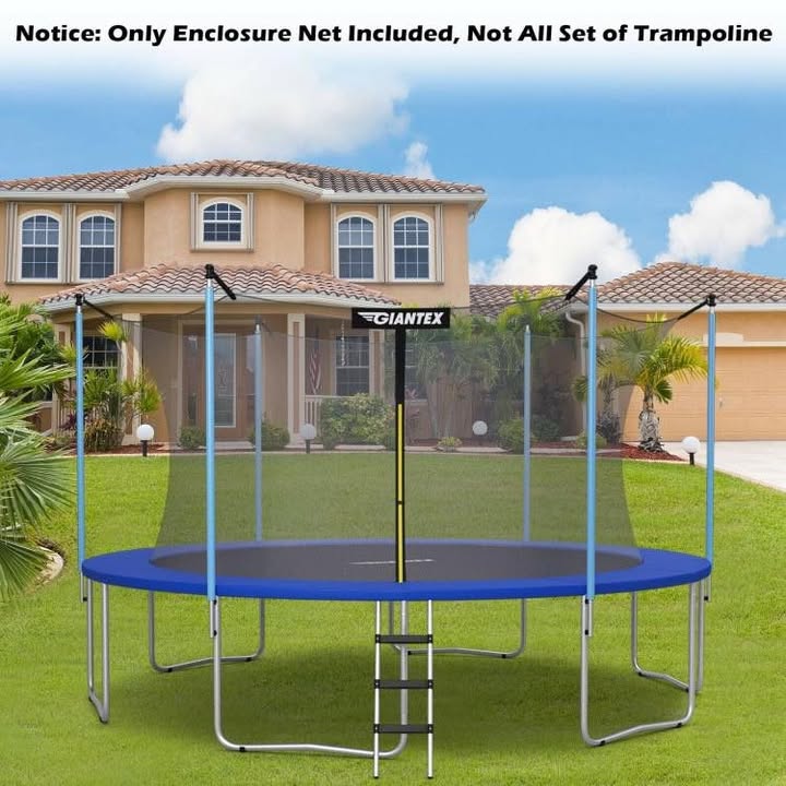 Costway Replacement Weather-Resistant Trampoline Safety Enclosure Net