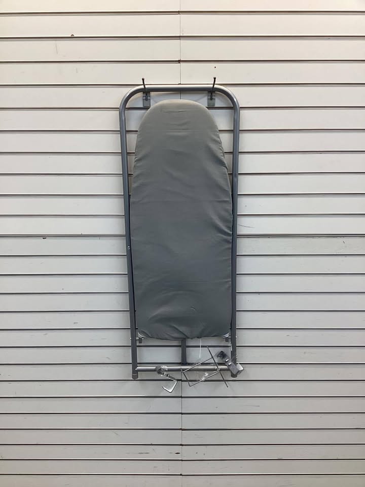 Costway Space-Saving Over the Door Ironing Board with Iron Holder & Cotton Cover Gray