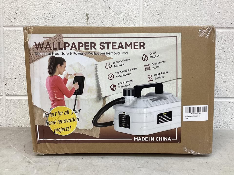 Wallpaper Steamer Remover With Steam Plates, 2h Continuous Steam
Chemical-Free Wallpaper Removal, Fast Heating Wallpaper Stripper with Hose & Scraper