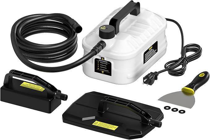 Wallpaper Steamer Remover With Steam Plates, 2h Continuous Steam
Chemical-Free Wallpaper Removal, Fast Heating Wallpaper Stripper with Hose & Scraper