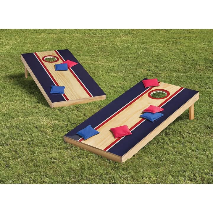 Member's Mark Official Size 2' x 4' Cornhole Board Set with LED Lights