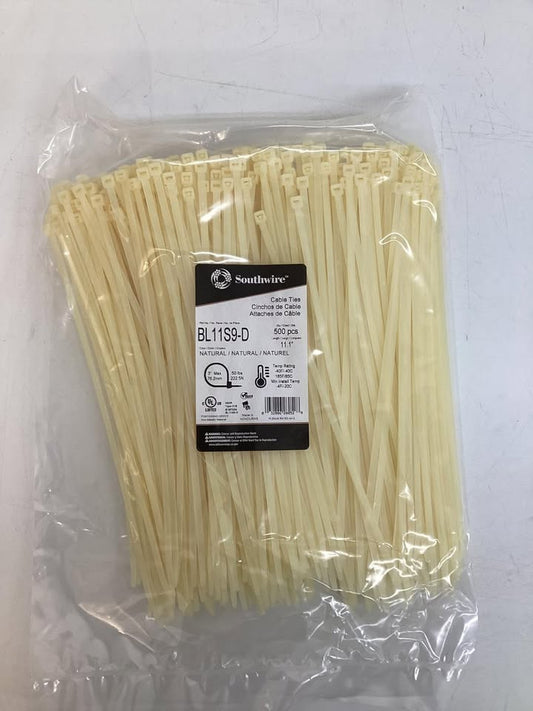 11.1” Southwire Cable Ties, 500ct