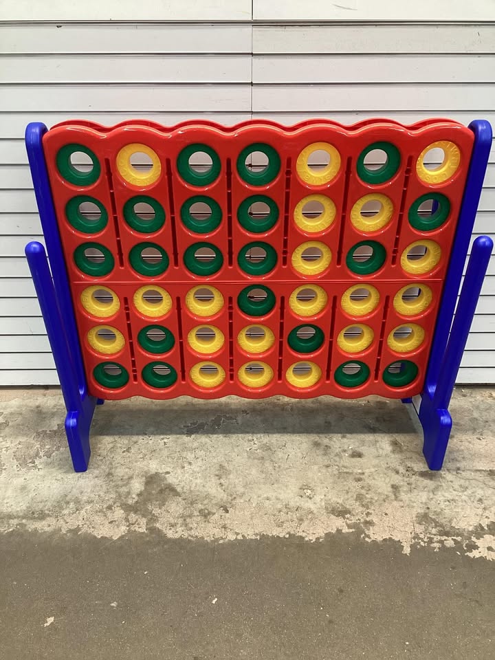 Costway Jumbo 4-to-Score Game Set for Kids and Adults 3.5FT Tall by 4FT Wide Oversized Family Fun Game