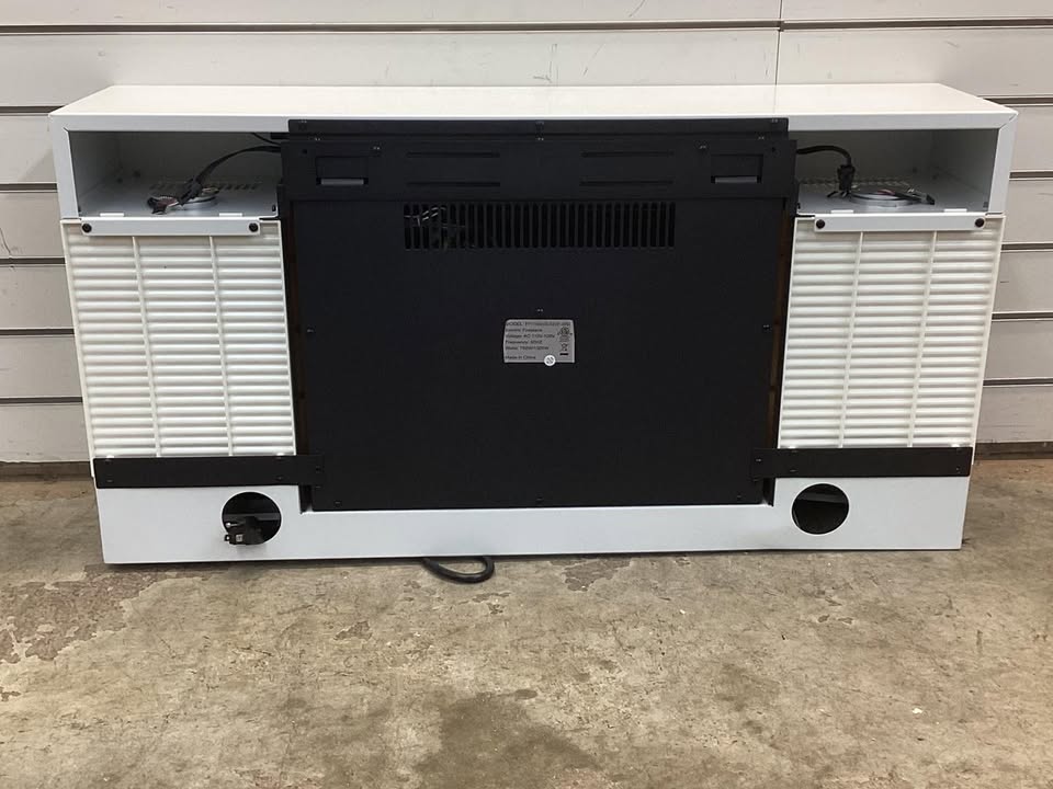 18 Inch 3-Sided Wall Mounted Electric Fireplace with 32 Inch Wide Floating Mantle