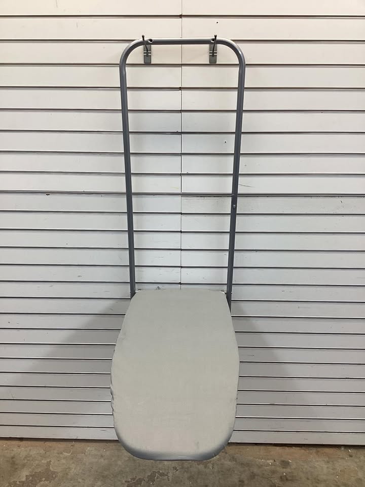 Costway Space-Saving Over the Door Ironing Board with Iron Holder & Cotton Cover Gray