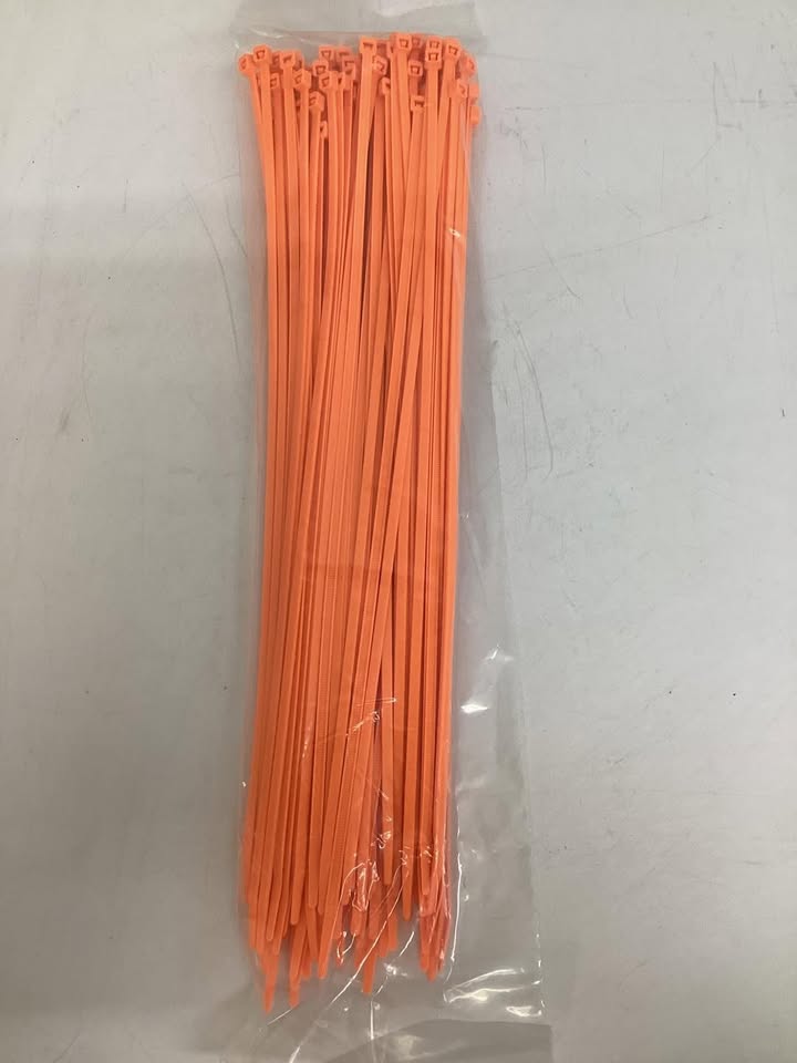 Southwire 14.6” Orange Cable Ties, 100ct
