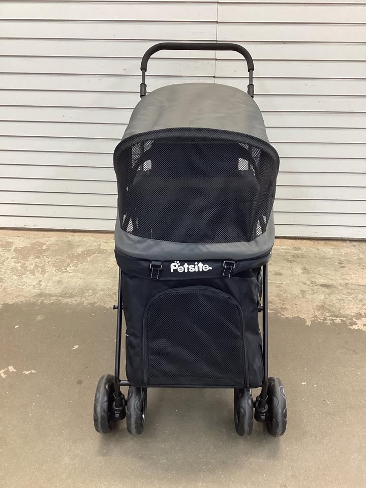 Costway Dog Stroller for Small Medium Dogs w/ Dual Entry Ramp All-Terrain Wheels
