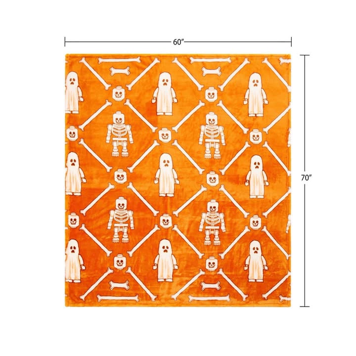 Lego Adult Halloween Silk Touch Throw Blankets, 60" x 70"