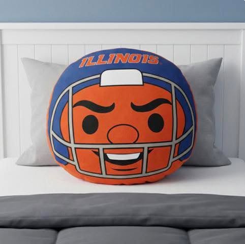Logo Brands Illinois Fighting Illini Puff Pillow
