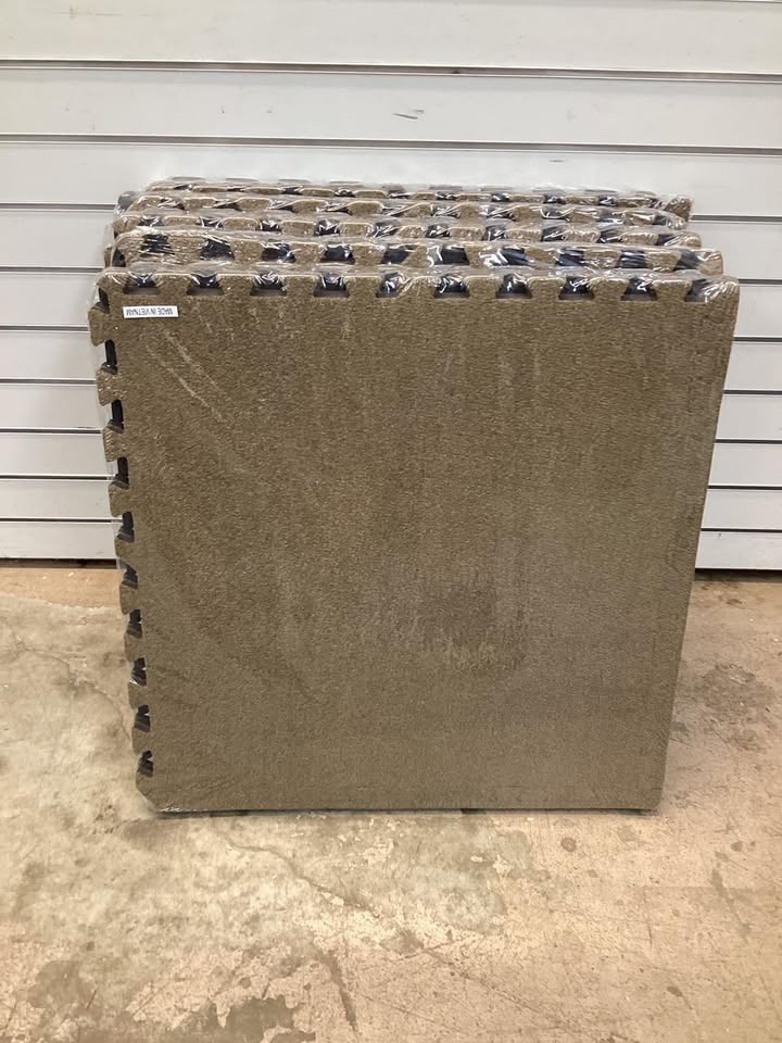 25 Pack-100 Sq.Ft. Foam Floor Tiles Interlocking Carpet Tiles with Edge Borders