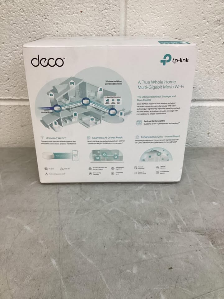 TP-Link Deco BE4600 Wi-Fi 7 Whole Home System, 3-Pack
