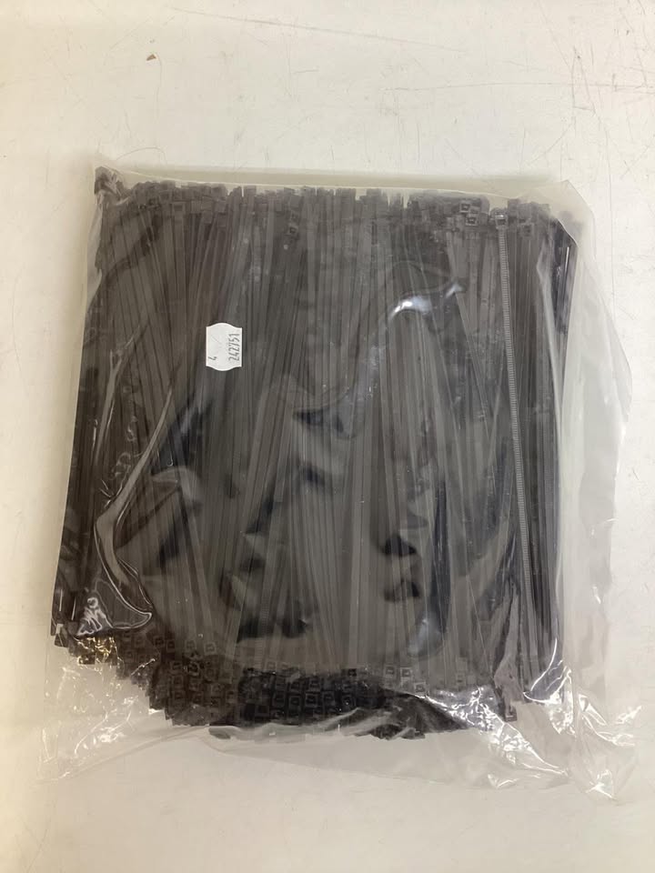 Southwire 8.7” Black UV Cable Ties, 1000 pack