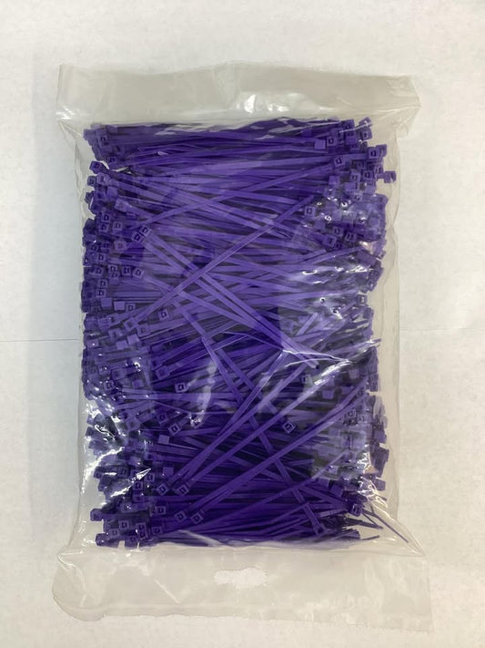 4.1” Purple Cable Ties, 1000 ct.
