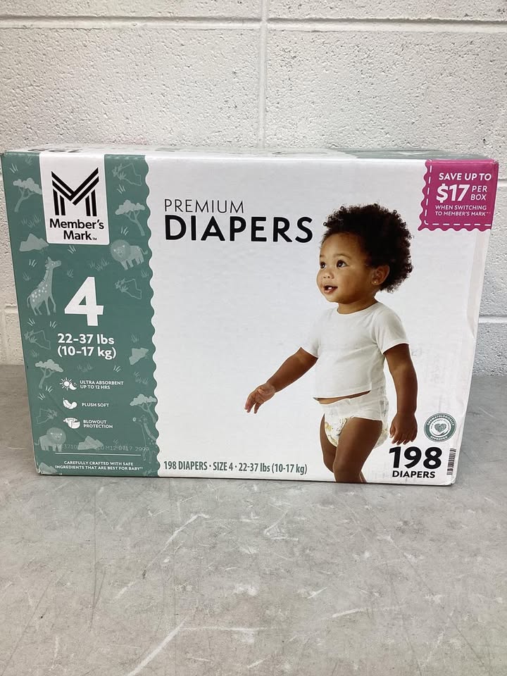 Member's Mark Premium Baby Diapers, Size 4