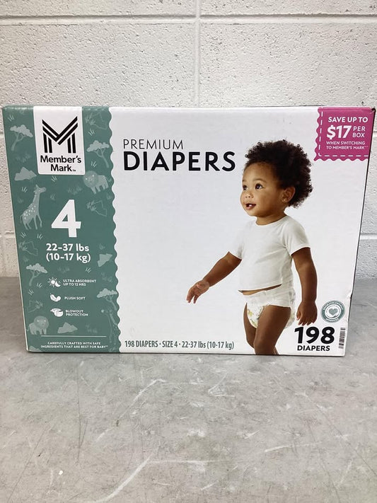 Member's Mark Premium Baby Diapers, Size 4