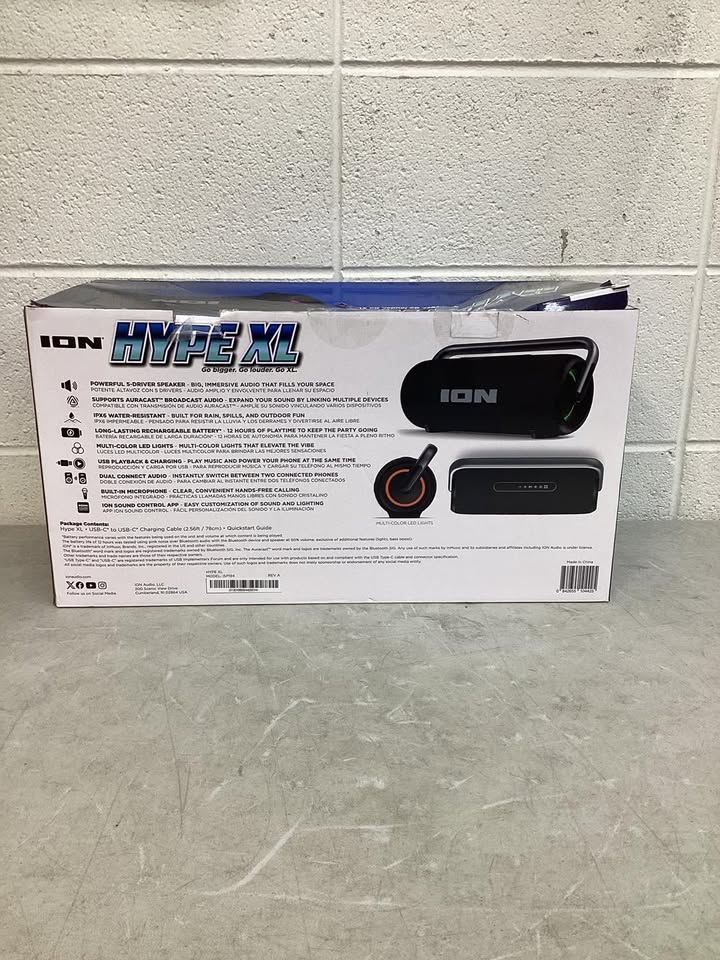 ION Hype XL Bluetooth Speaker with Lights