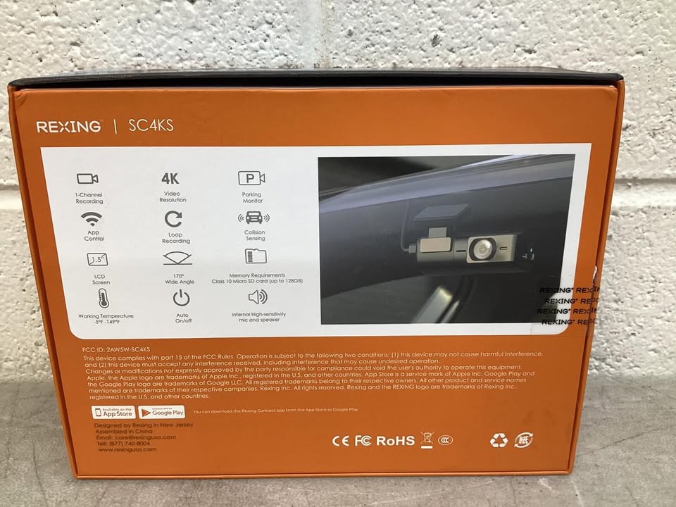 Rexing Ultra HD Car Dash Cam with Wi-Fi Bundle
