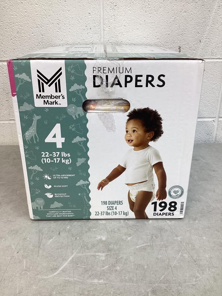 Member's Mark Premium Baby Diapers, Size 4