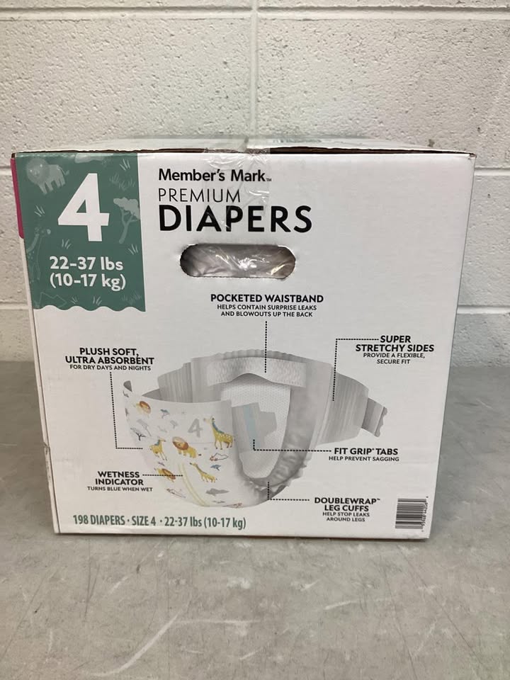 Member's Mark Premium Baby Diapers, Size 4