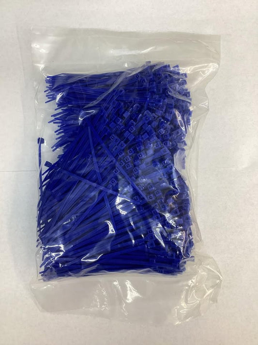 4.1” Blue Cable Ties, 1000 ct.