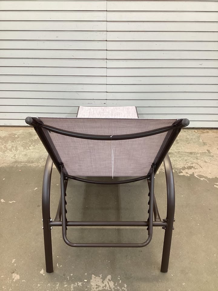 Costway Patio Lounge Chair Chaise Adjustable Reclining Armrest Gray