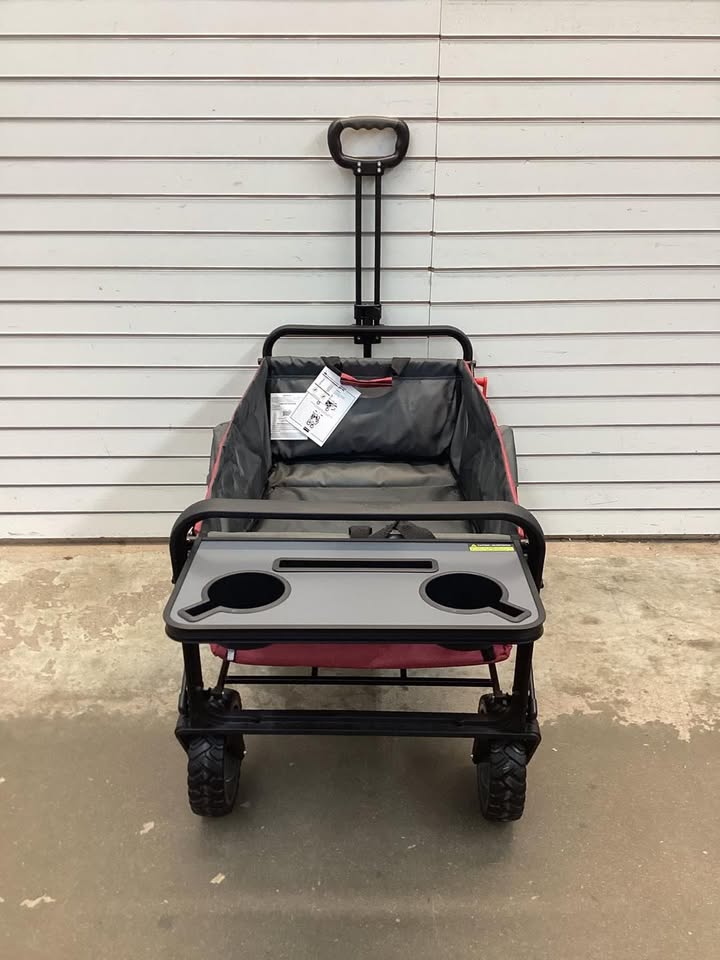 Mac Sports Folding Wagon with Tailgate and Table