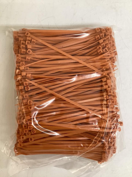 Southwire 5.7” Orange Cable Ties, 1000ct