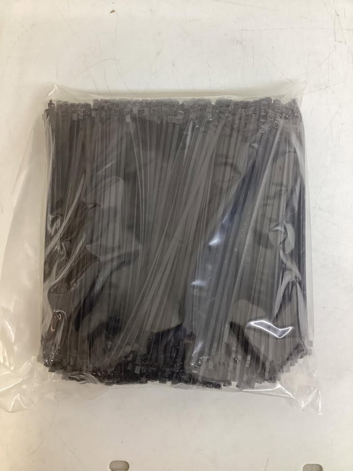 Southwire 8.7” Black UV Cable Ties, 1000 pack