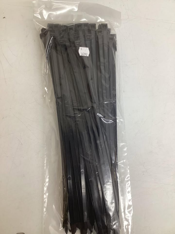Southwire 15” Black Cable Ties, 100ct